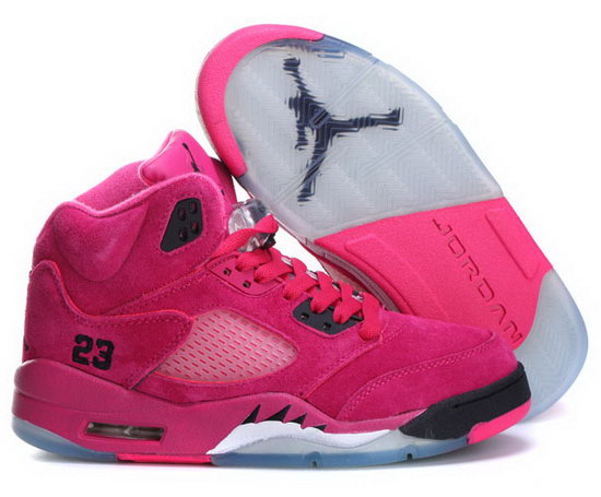 Womens Air Jordan Retro 5 Anti-fur Pink Online